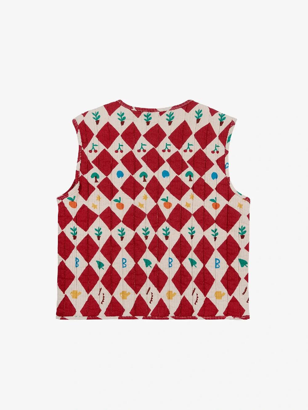 Bobo choses Harlequin all over quilted vest Grandes descuentos