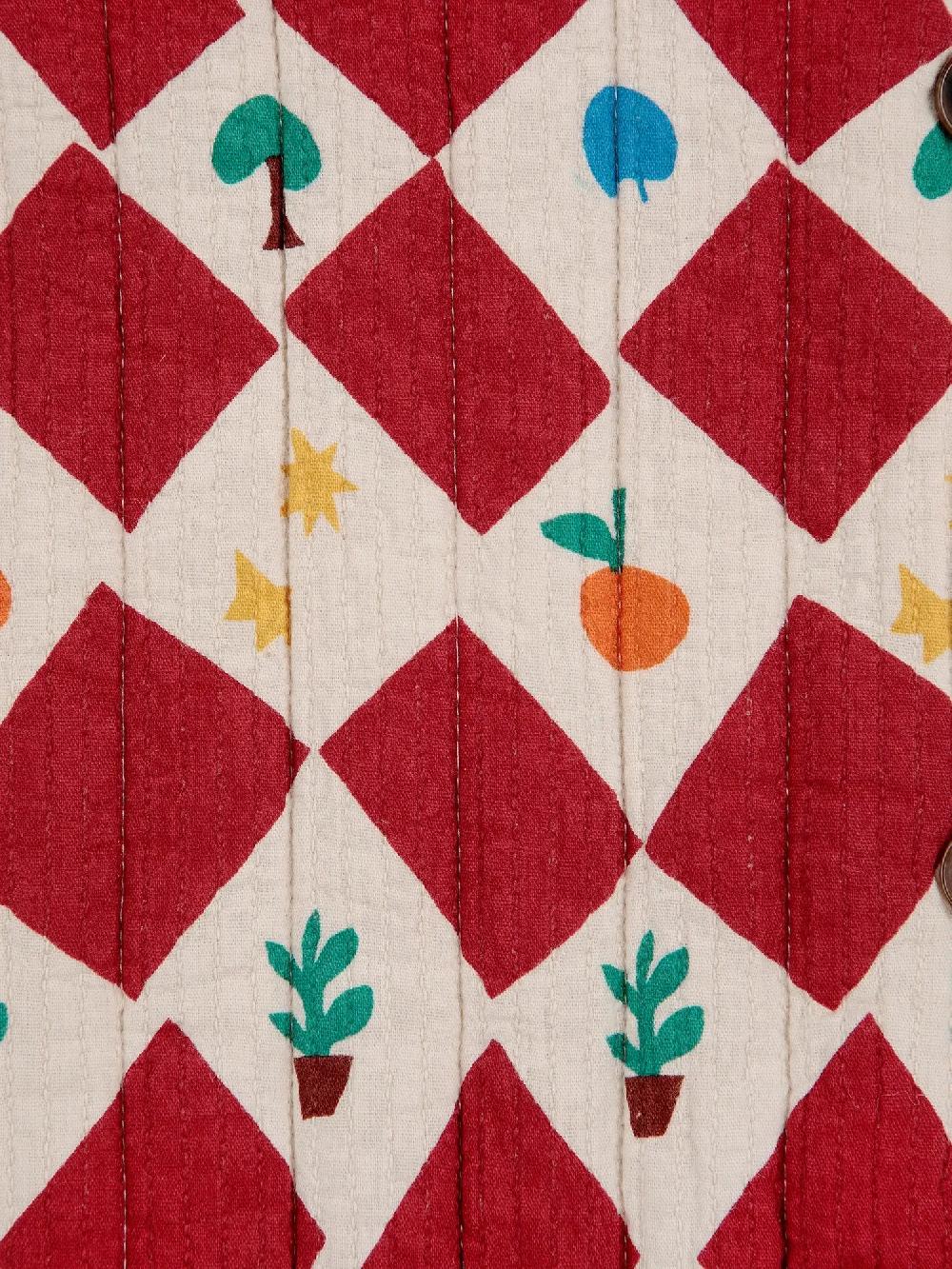 Bobo choses Harlequin all over quilted vest Grandes descuentos