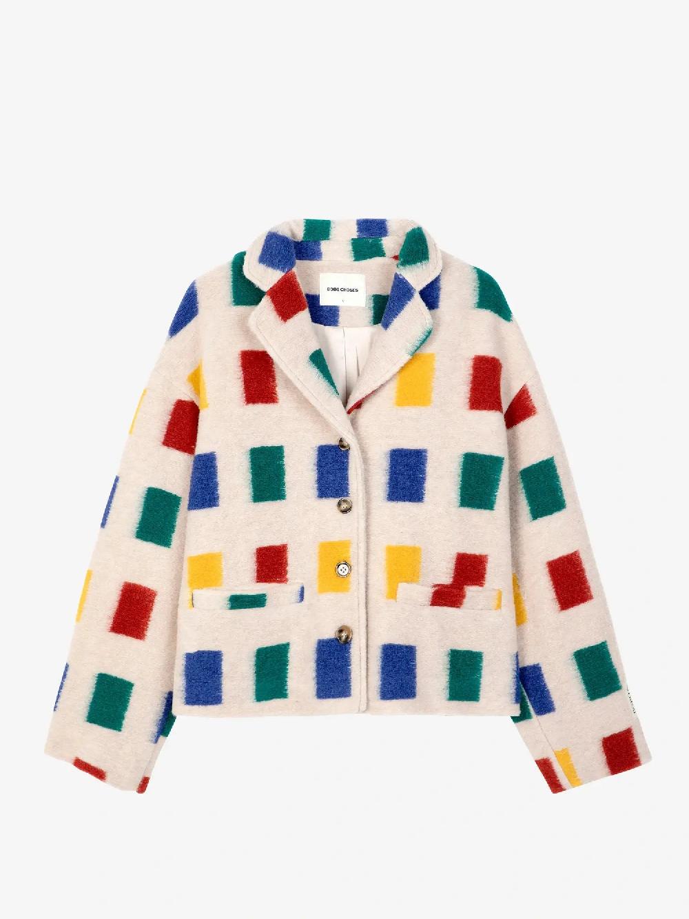 Bobo choses Color game print jacquard single breasted jacket Limitado a 3 días