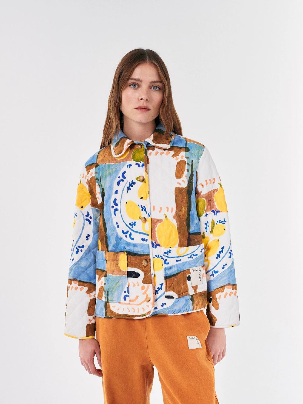Bobo choses Abstract Tea Time printed quilted jacket Ahorra y exporta