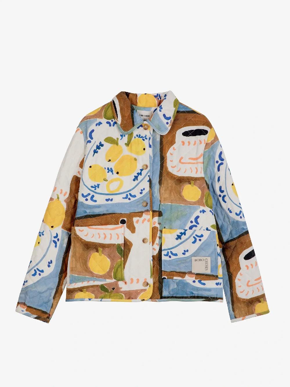 Bobo choses Abstract Tea Time printed quilted jacket Ahorra y exporta