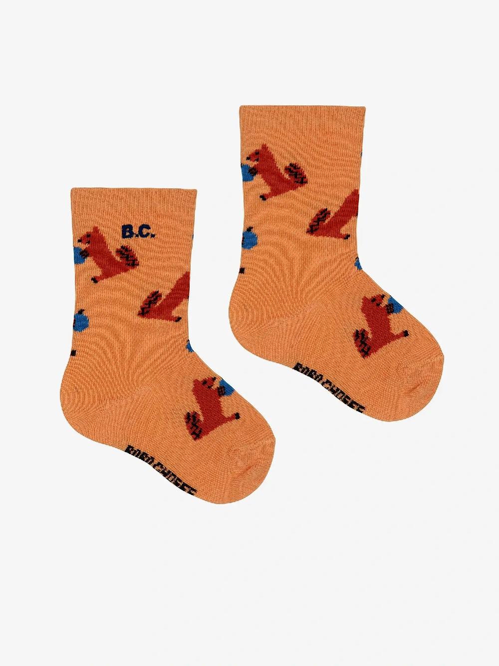 Bobo choses Hungry Squirrel all over long socks