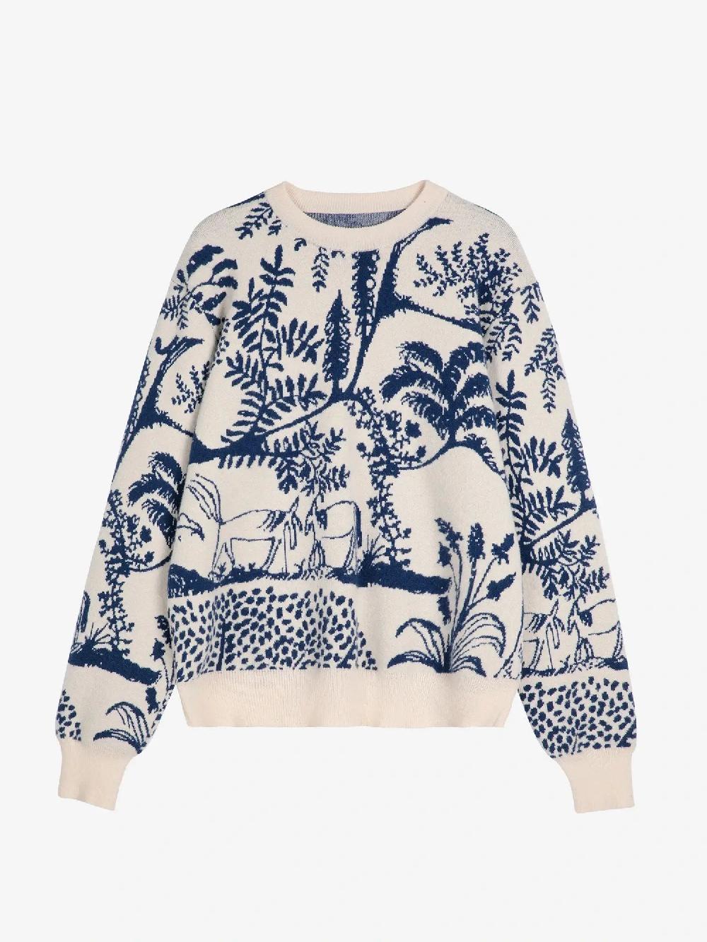 Bobo choses Wonderland jacqueard straight fit jumper