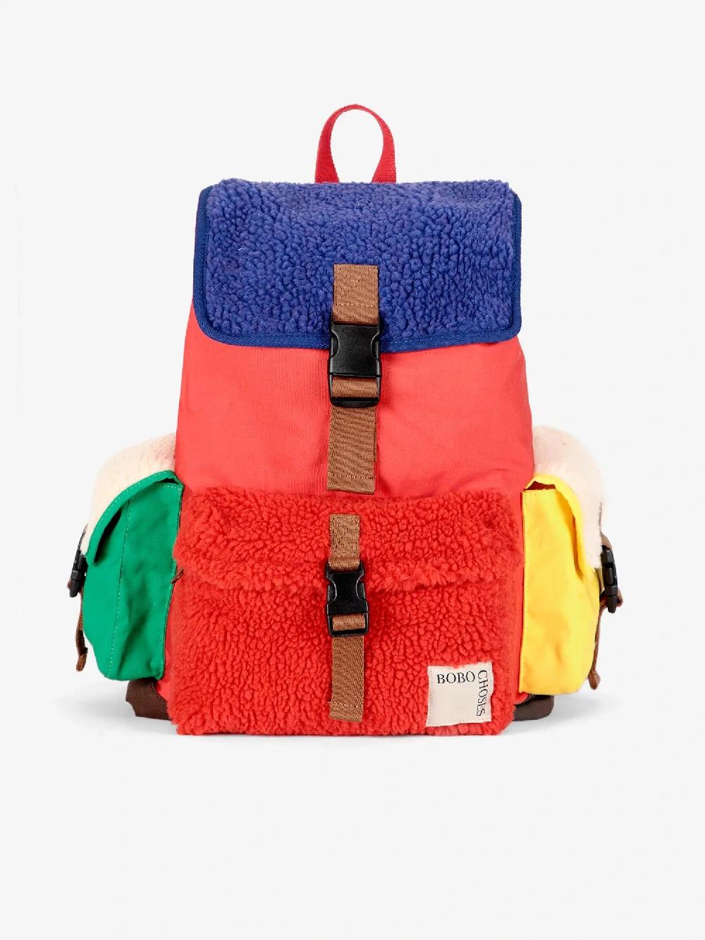Bobo choses Sheepskin Color Block backpack Ofertas de temporada