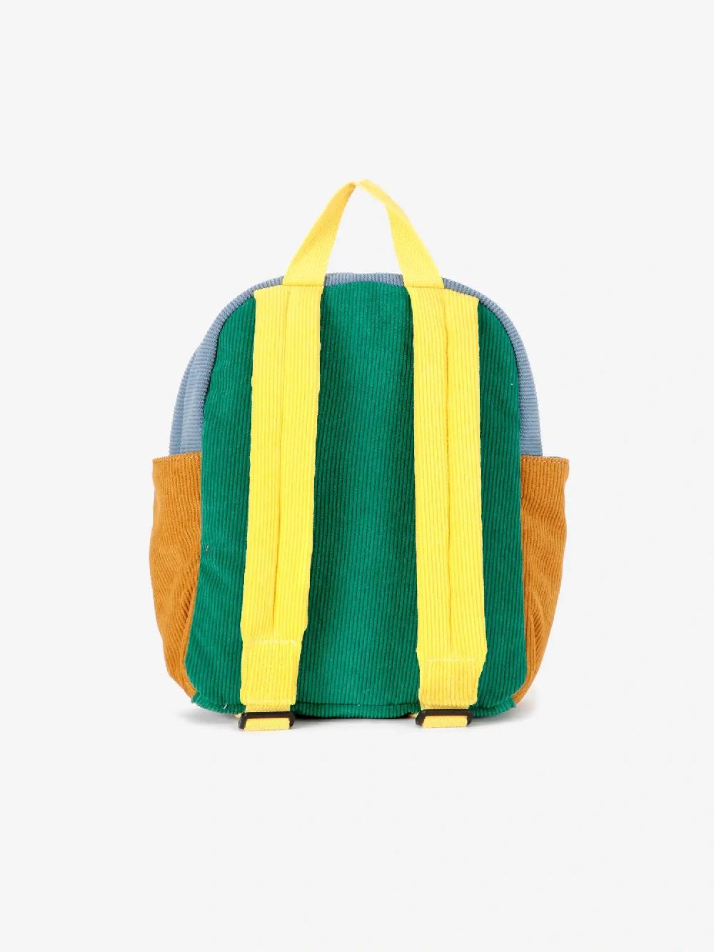 Bobo choses Color Block padded corduroy schoolbag Ofertas especiales