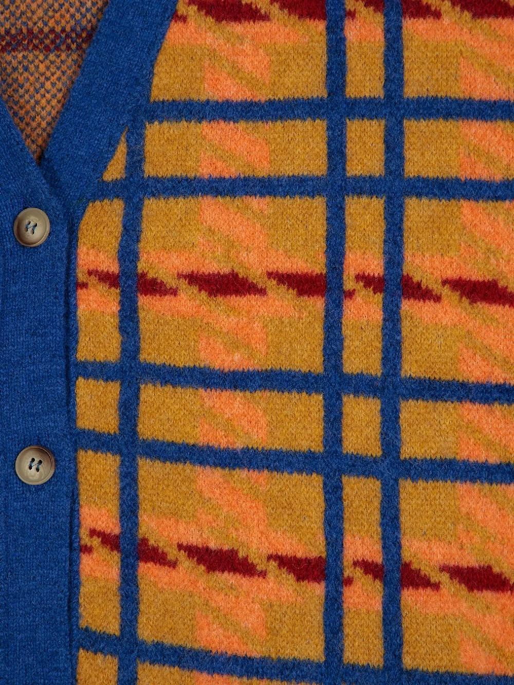 Bobo choses Mandras Checked cropped v-neck cardigan 2025