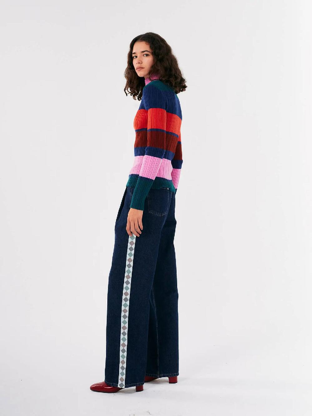Bobo choses Multi stripes knitted turtle neck Outlet