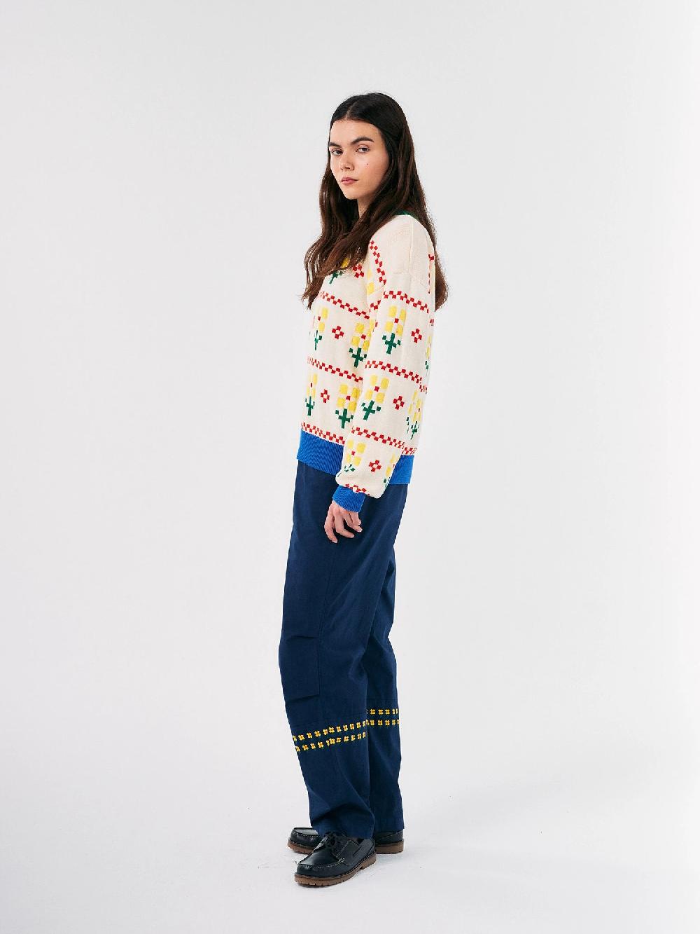 Bobo choses Pixel Flower color block jumper Rebajas