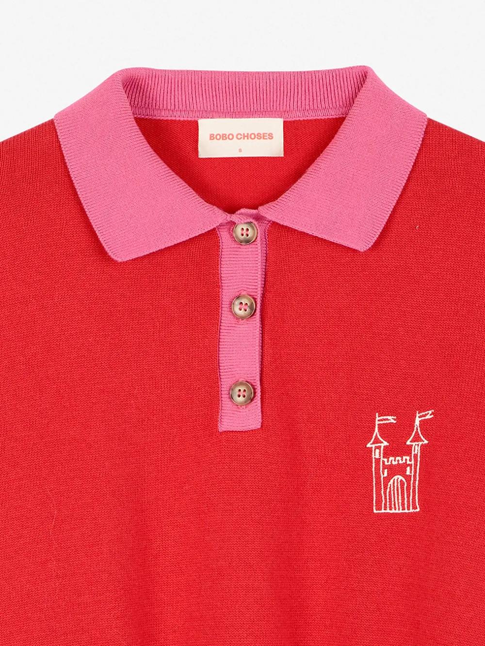 Bobo choses Colour block Faraway Castle polo jumper Venta caliente