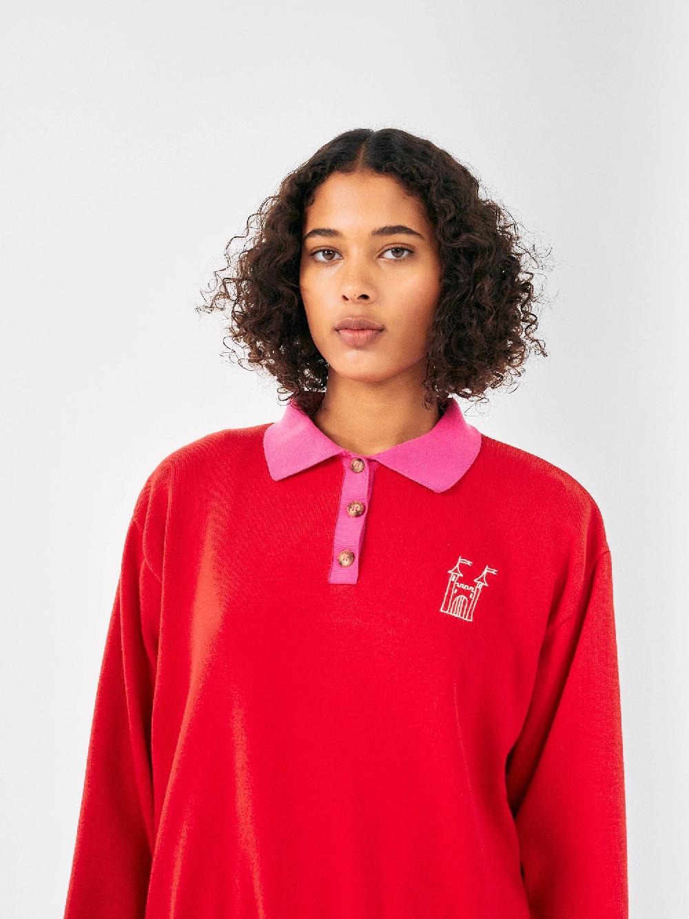 Bobo choses Colour block Faraway Castle polo jumper Venta caliente