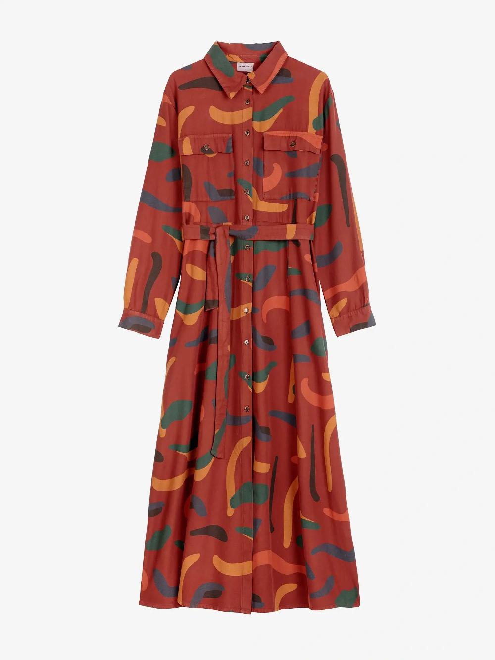 Bobo choses Brushstrokes printed flared long dress En oferta