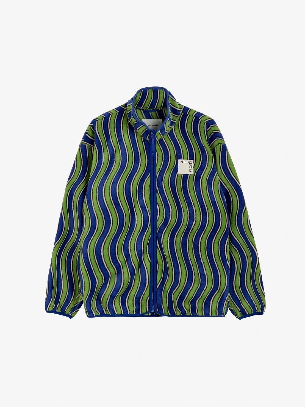 Bobo choses Multicolour Waves printed polar fleece Gran oferta