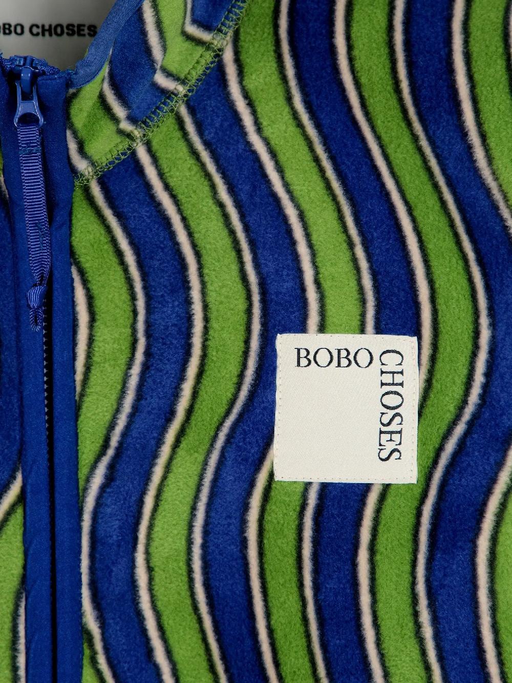 Bobo choses Multicolour Waves printed polar fleece Gran oferta