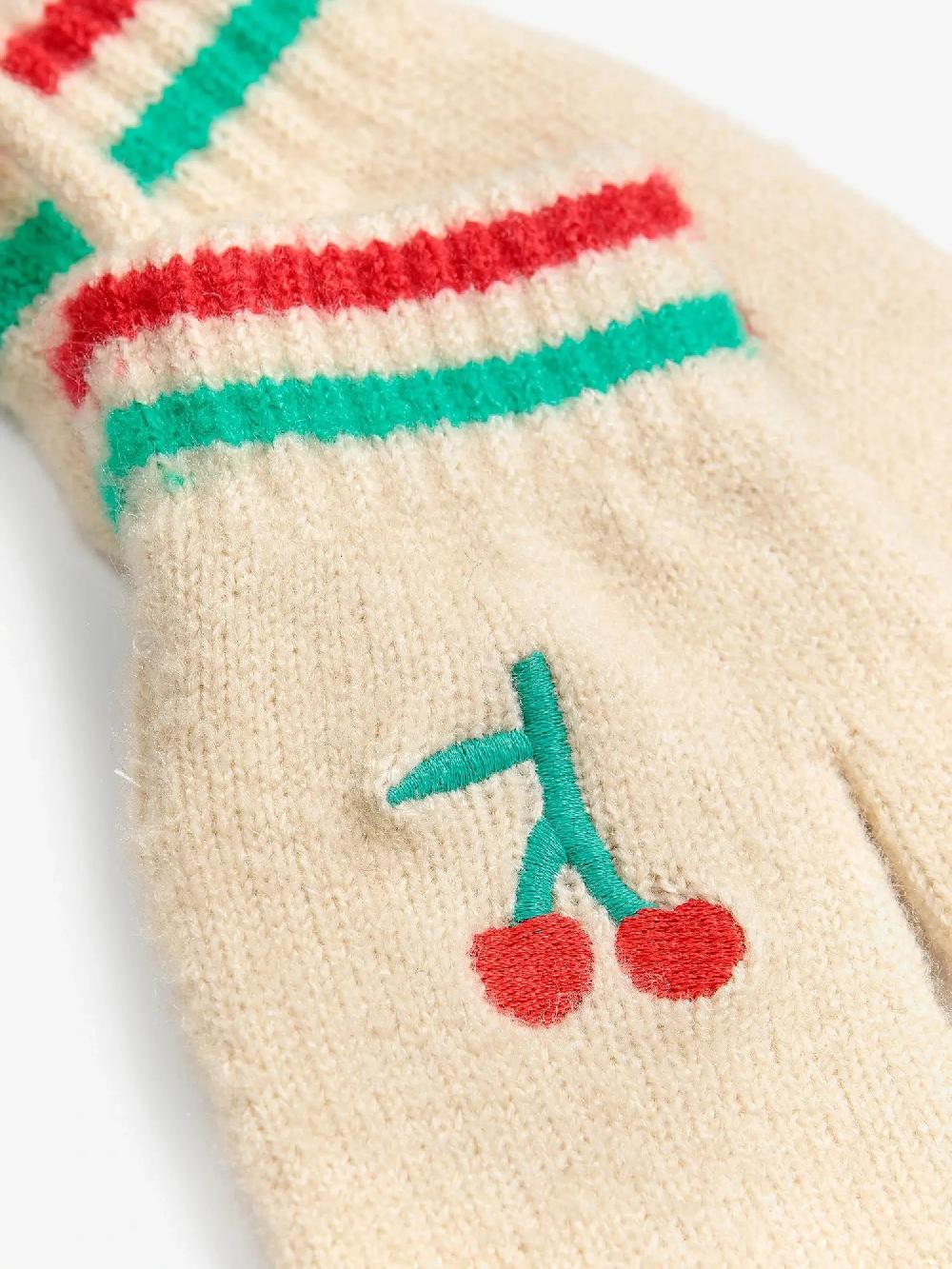 Bobo choses Cherry knitted mittens Rebajas top