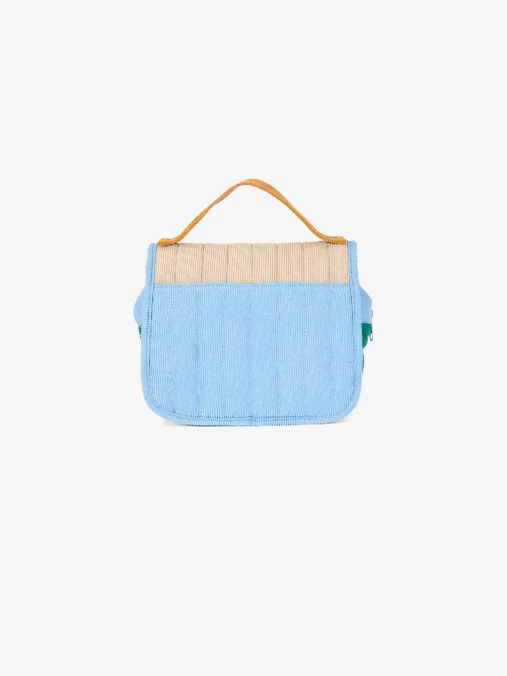 Bobo choses Soft Color Block padded corduroy diaper bag Promoción por tiempo limitado