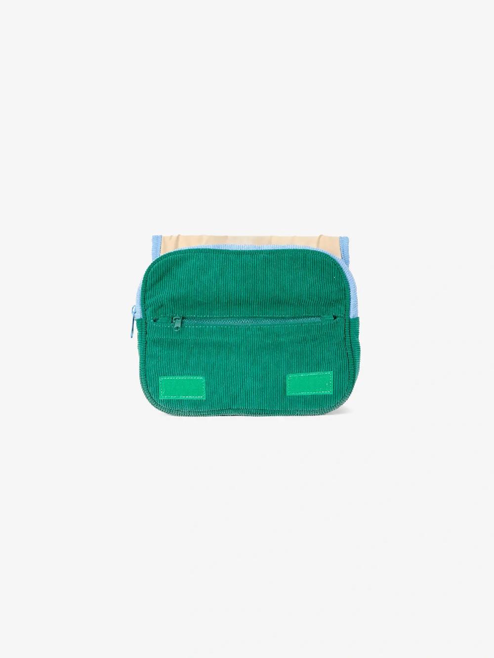Bobo choses Soft Color Block padded corduroy diaper bag Promoción por tiempo limitado