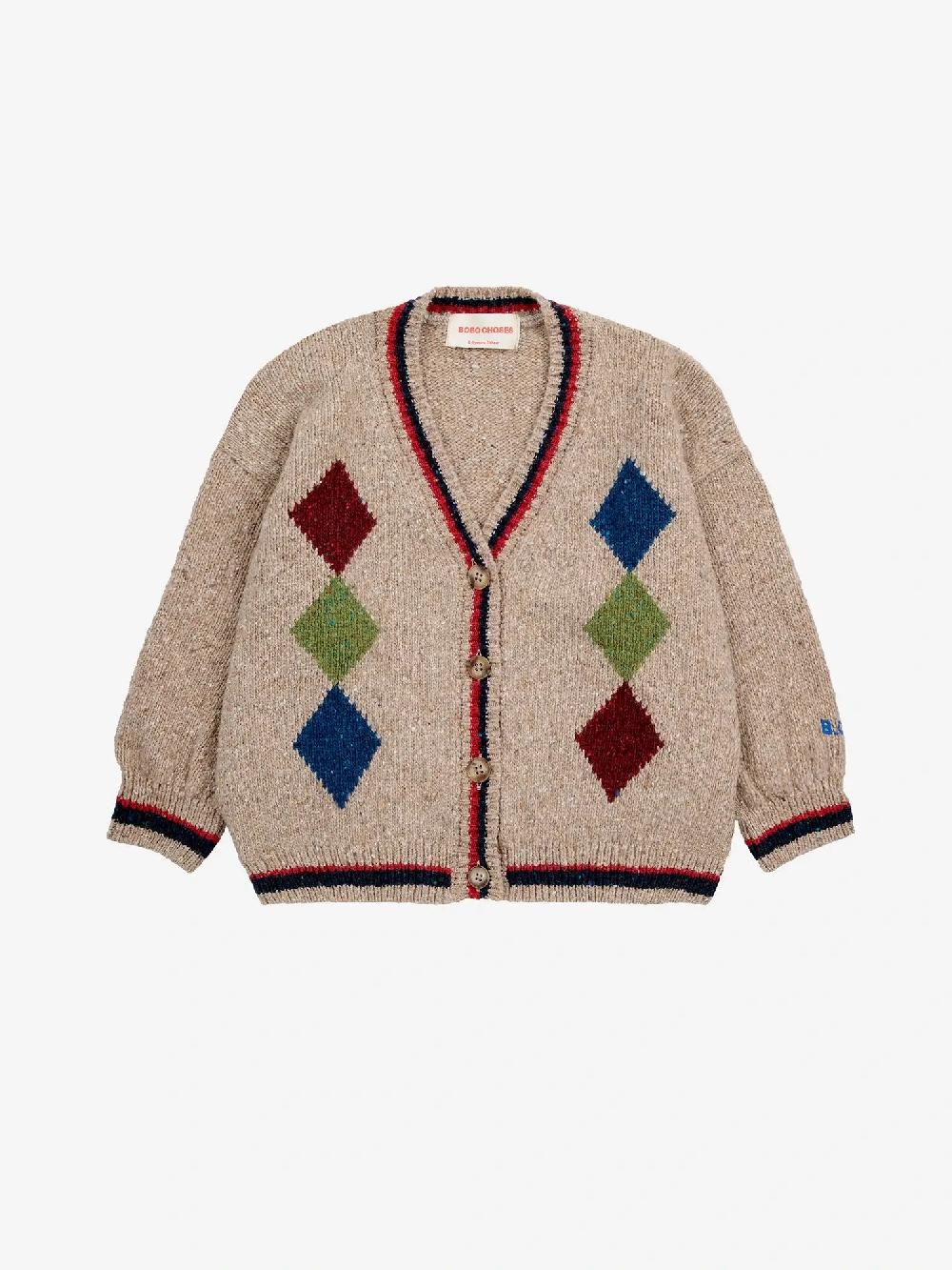 Bobo choses Bobo diamonds intarsia cardigan Descuentos del mes