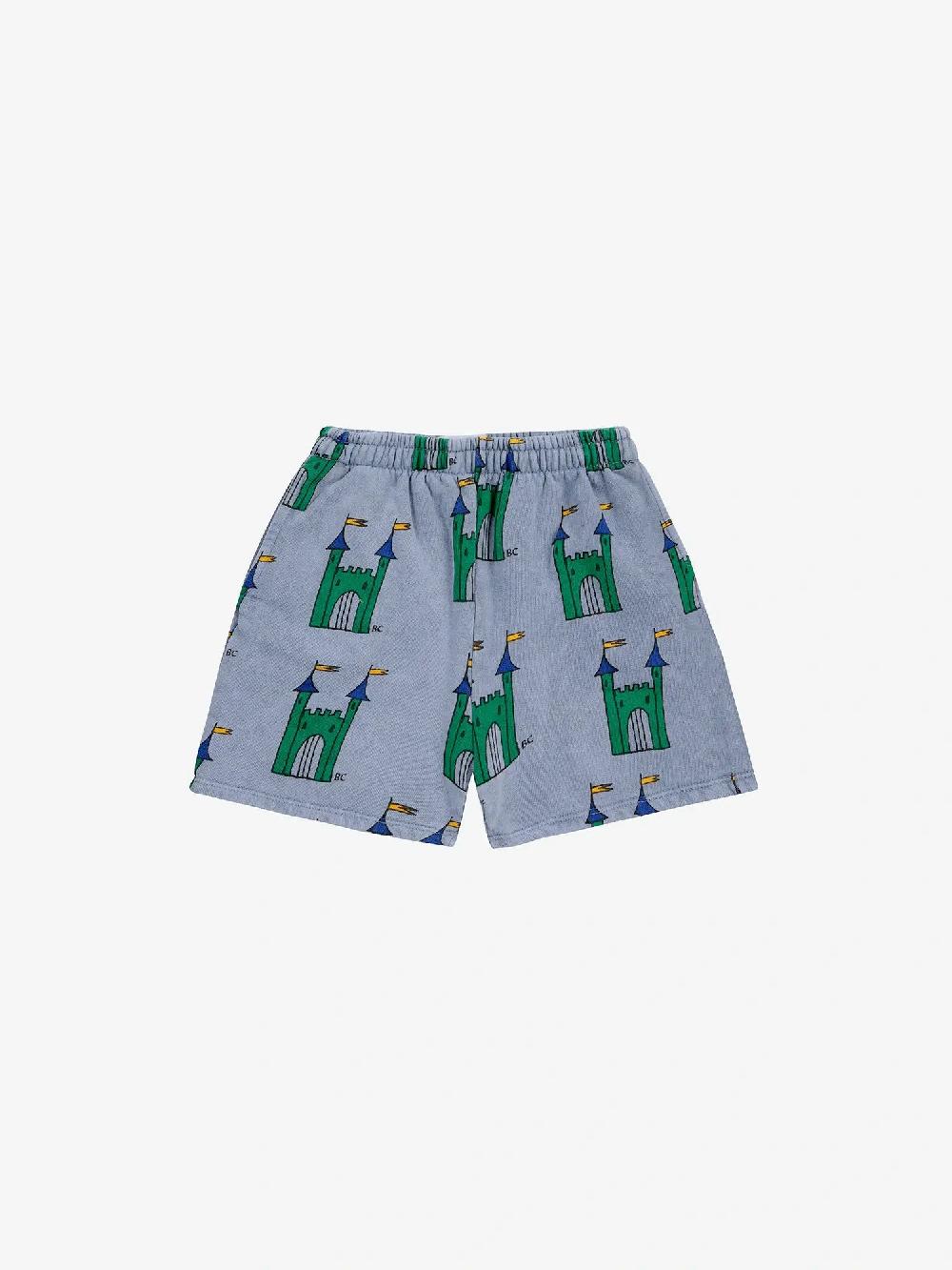 Bobo choses Faraway Castle all over bermuda shorts