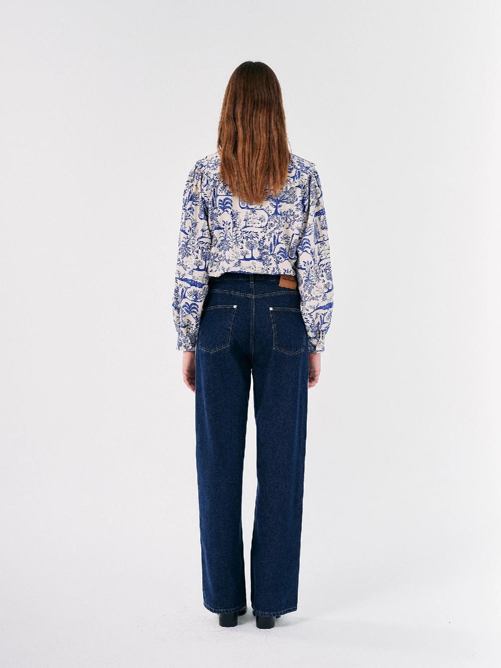 Bobo choses Embroidered denim pleated jeans Gran oferta
