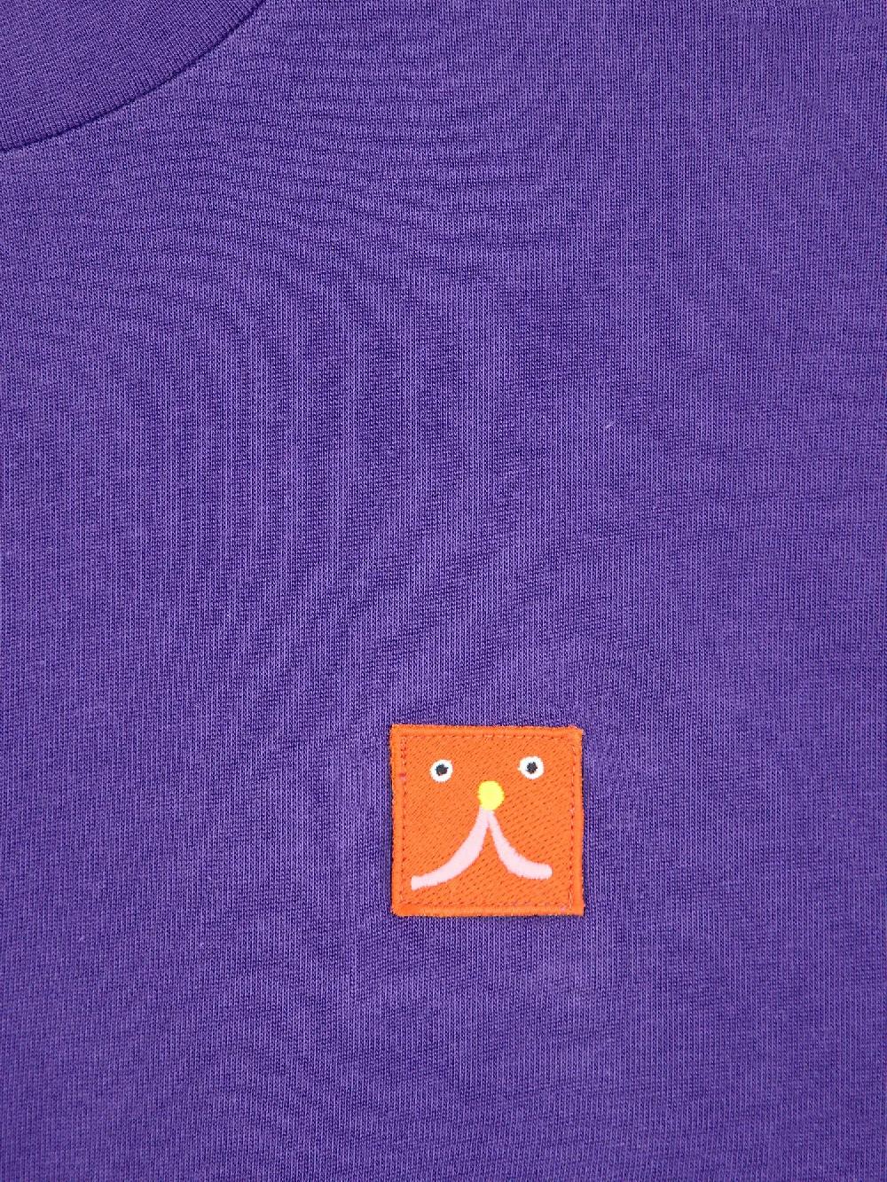 Bobo choses Abstract Cat Smile patch mock-neck T-shirt Liquidación