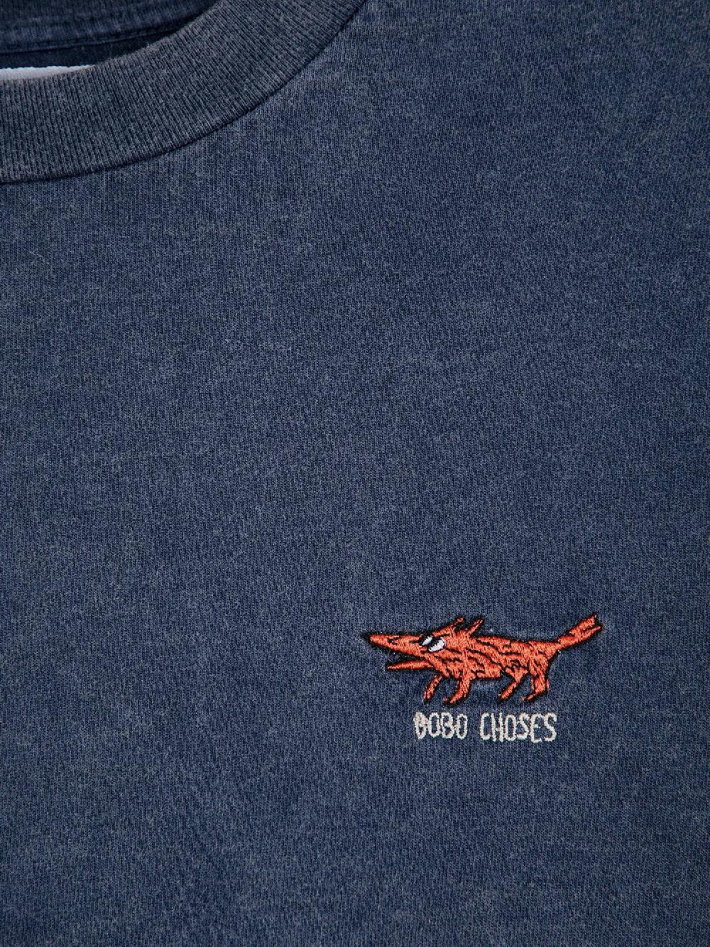 Bobo choses Fox embroidery long sleeve T-shirt Mejor oferta