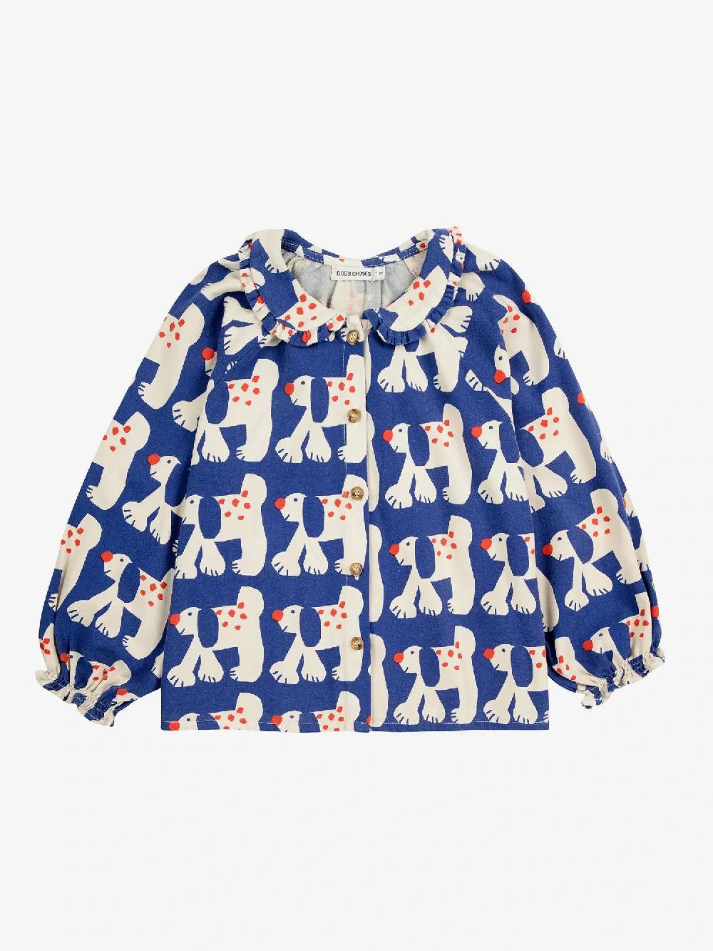 Bobo choses Fairy Dog all over ranglan sleeve woven blouse Superdescuento