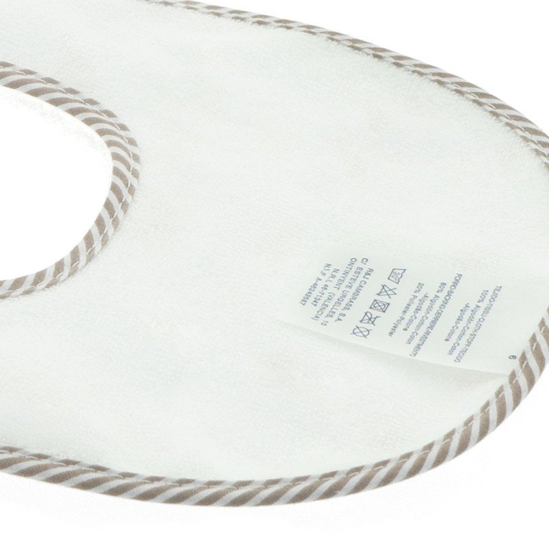 Cambrass BABERO REDONDO CON VELCRO GREENY BEIGE 16x19x1 CM Ofertas de temporada