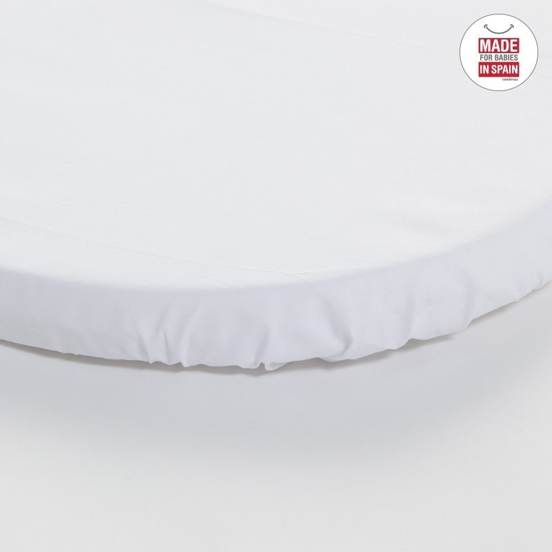 Cambrass SABANA BAJERA AJUST.MOISES/CAR 35x80x7 CM LISO E BLANCO En oferta