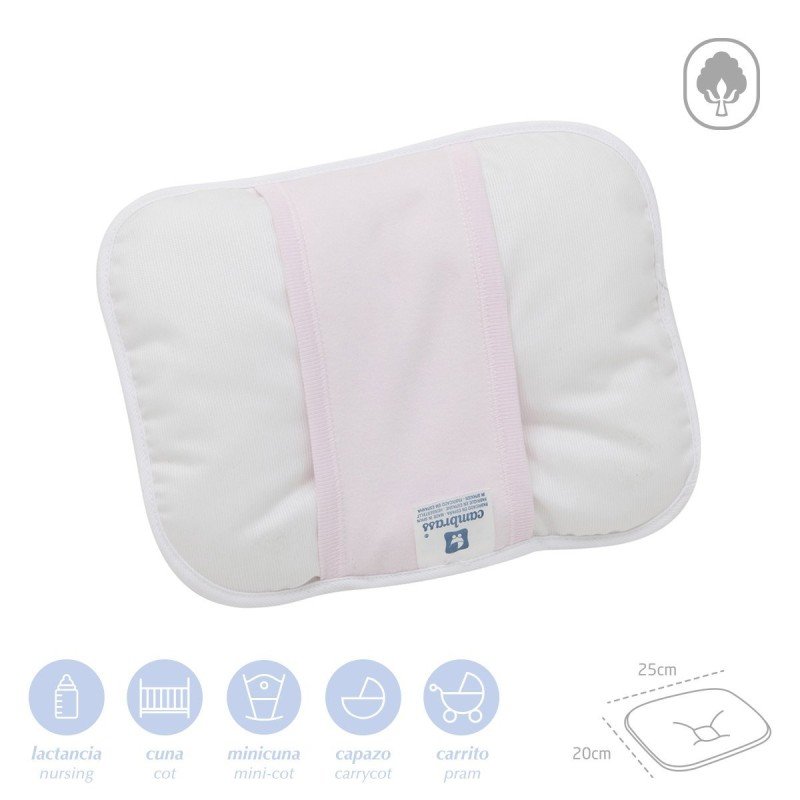 Cambrass COJIN DE BRAZO 25x20x1 CM LISO E ROSA Ofertas de temporada