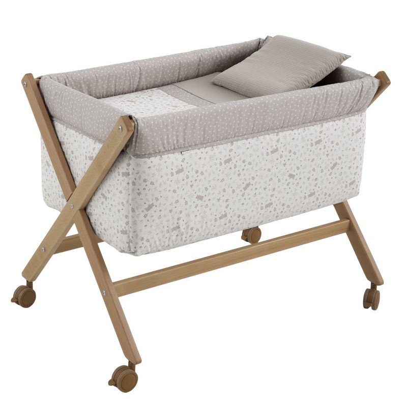 Cambrass MINICUNA TIJERA MADERA ABETE BEIGE/NATURAL 55x87x74 CM