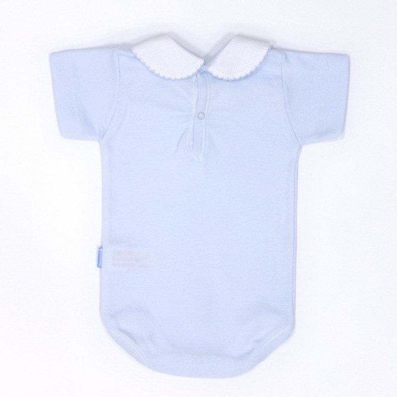 Cambrass BODY CON CUELLO MANGA CORTA I. D.R. LISO CELESTE Promoción trimestral