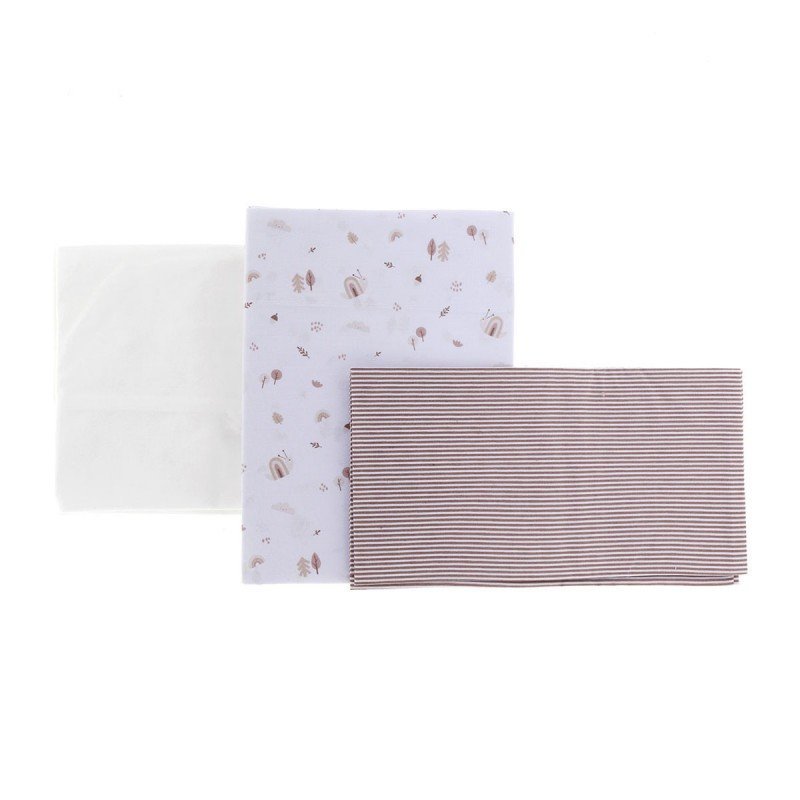 Cambrass SABANA MOISES/CARRO 3 PCS 80x120x1 CM GREENY BEIGE