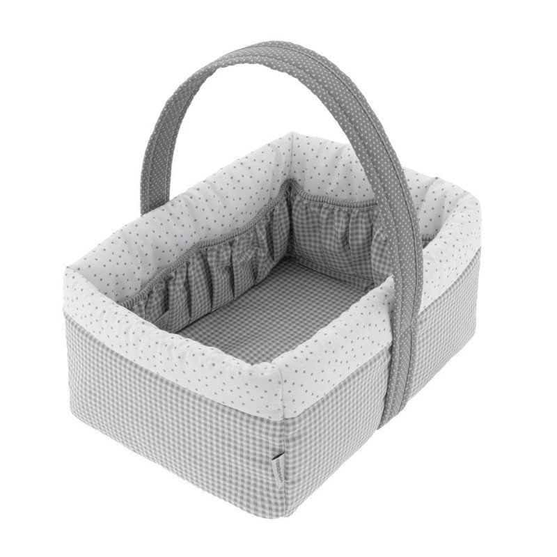 Cambrass CESTA CANASTILLA 22.5x29x29 CM VICHY10 GRIS