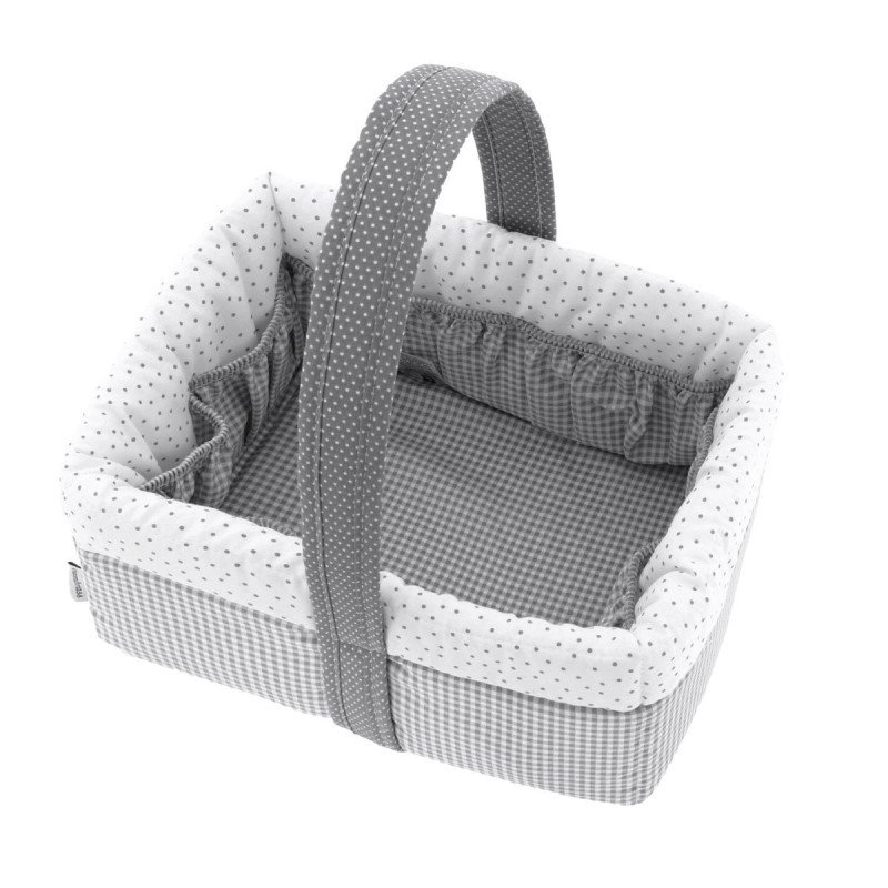 Cambrass CESTA CANASTILLA 22.5x29x29 CM VICHY10 GRIS Superdescuento