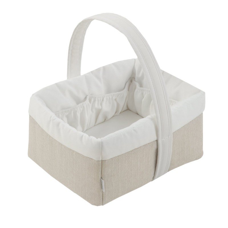 Cambrass CESTA CANASTILLA 22.5x29x29 CM LINO BEIGE
