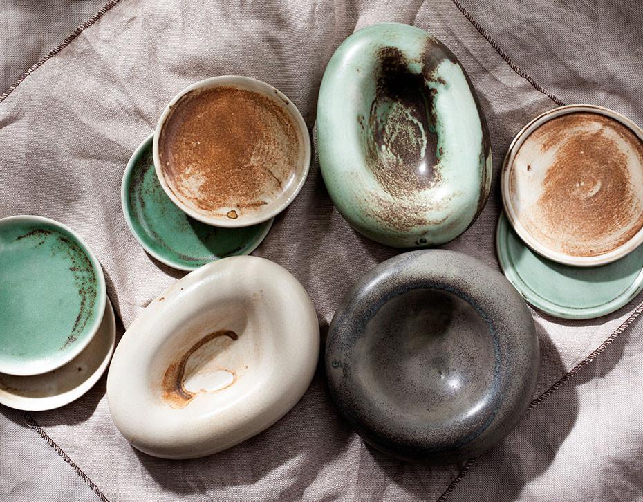Carelia Jabonera Terra Collection Plana Venta caliente