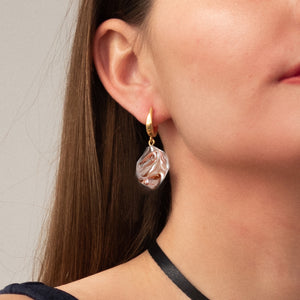 D lirio Pendientes Perle Rose Última moda