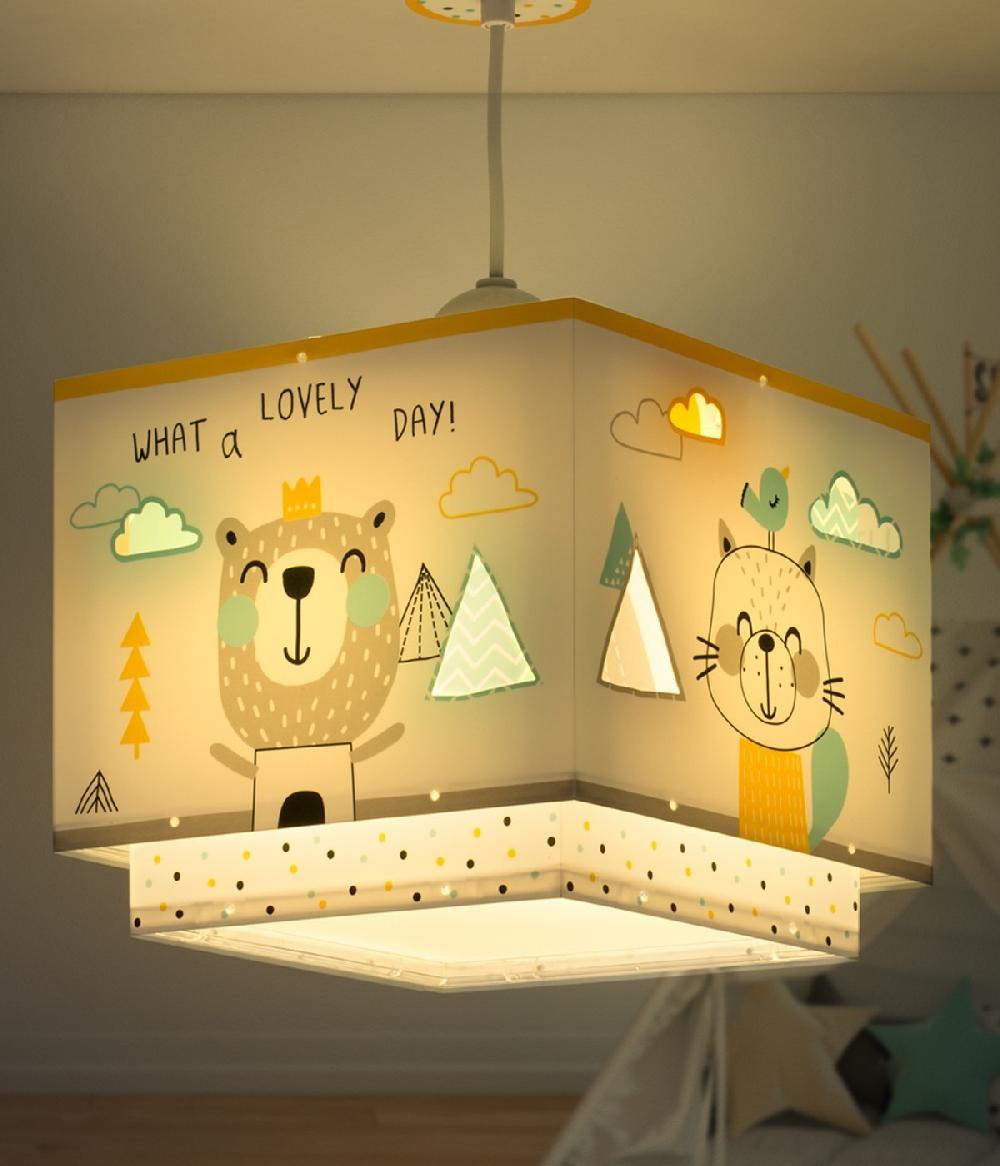Dalber Aplique de pared infantil Happy Jungle Camaleón animales
