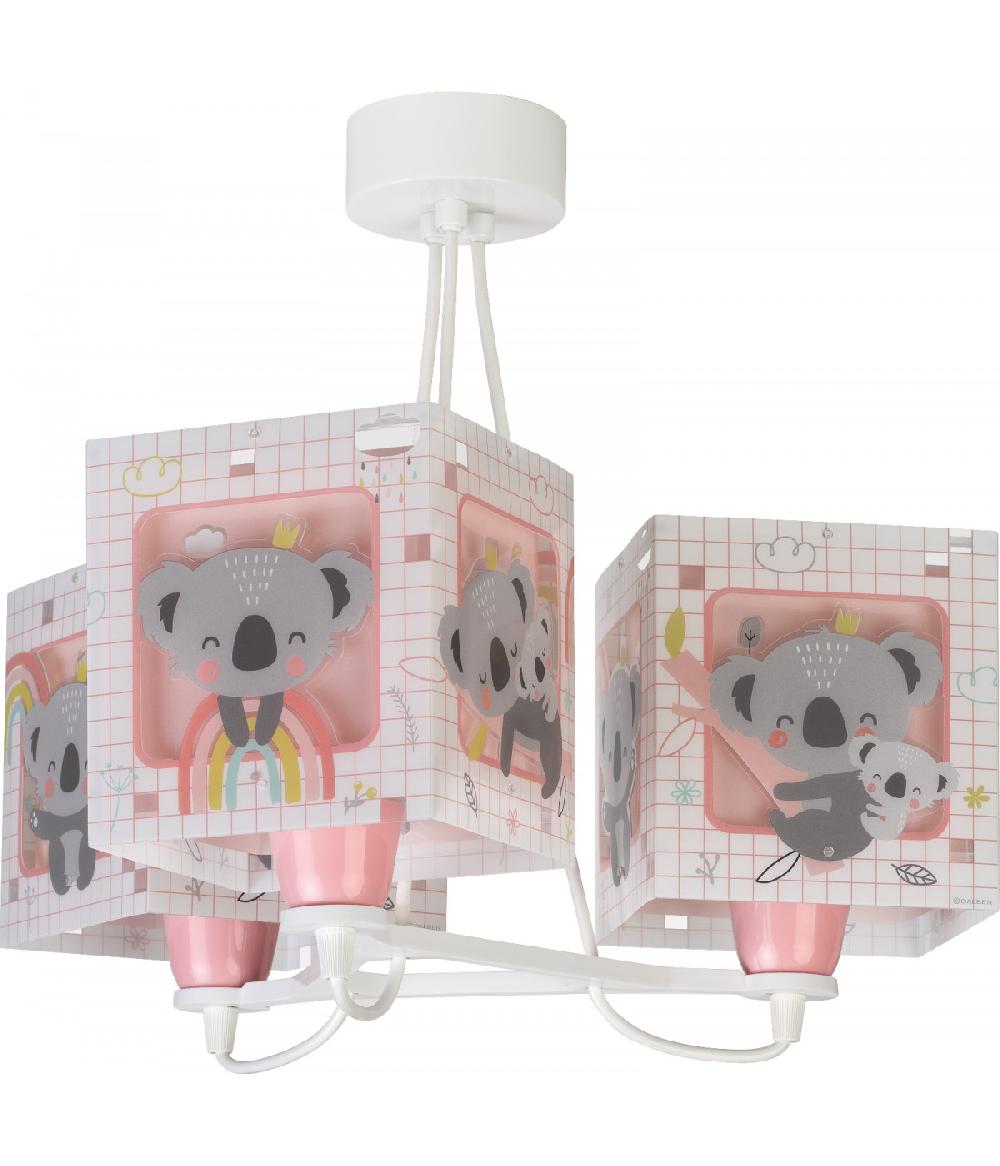 Dalber Lámpara de techo infantil Panda azul