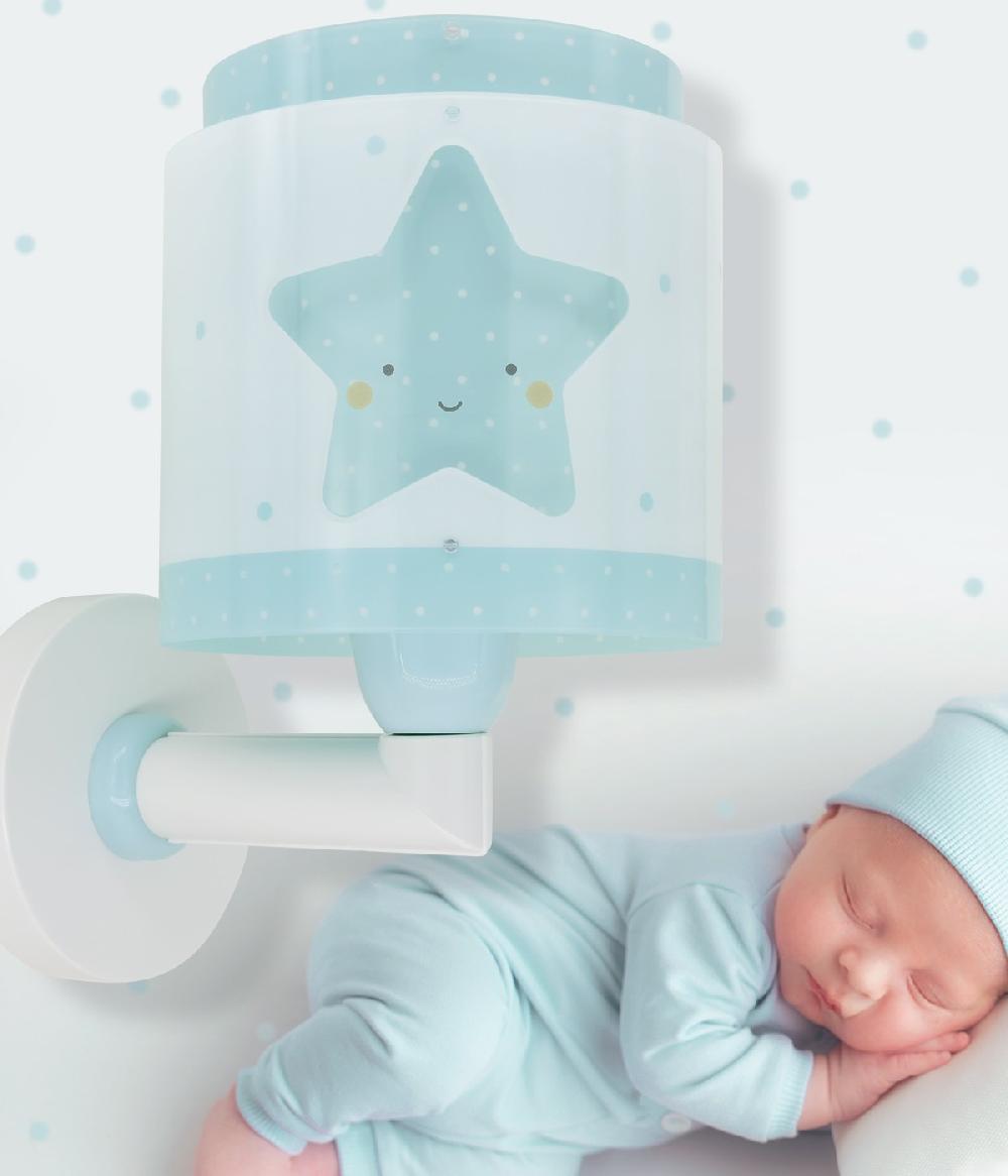 Dalber Aplique de pared infantil Whale Dreams Ballenas azul