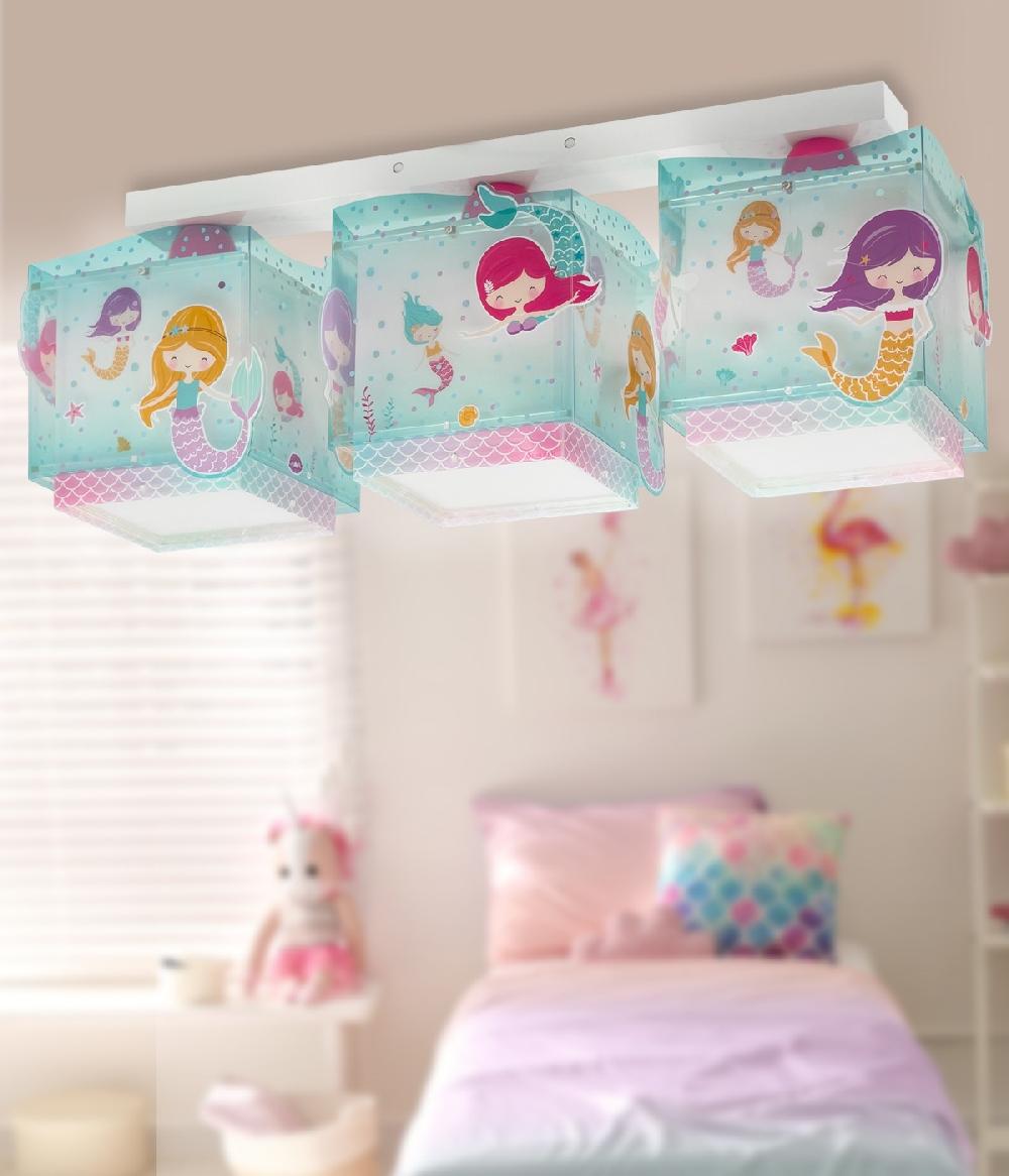 Dalber Lámpara de techo 3 Luces infantil Little Elephant Elefante rosa
