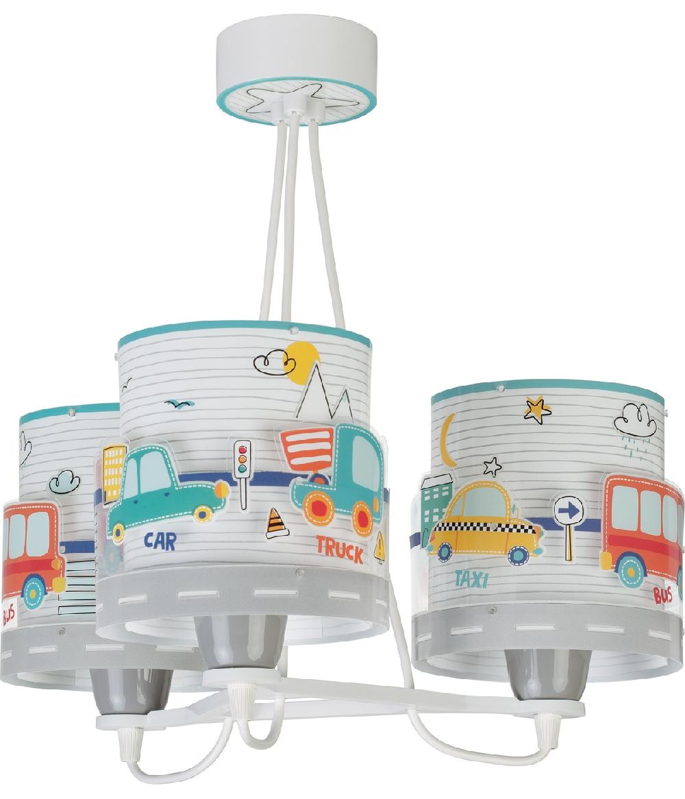 Dalber Lámpara de techo 3 luces infantil Baby Travel aviones y coches Rebajas top
