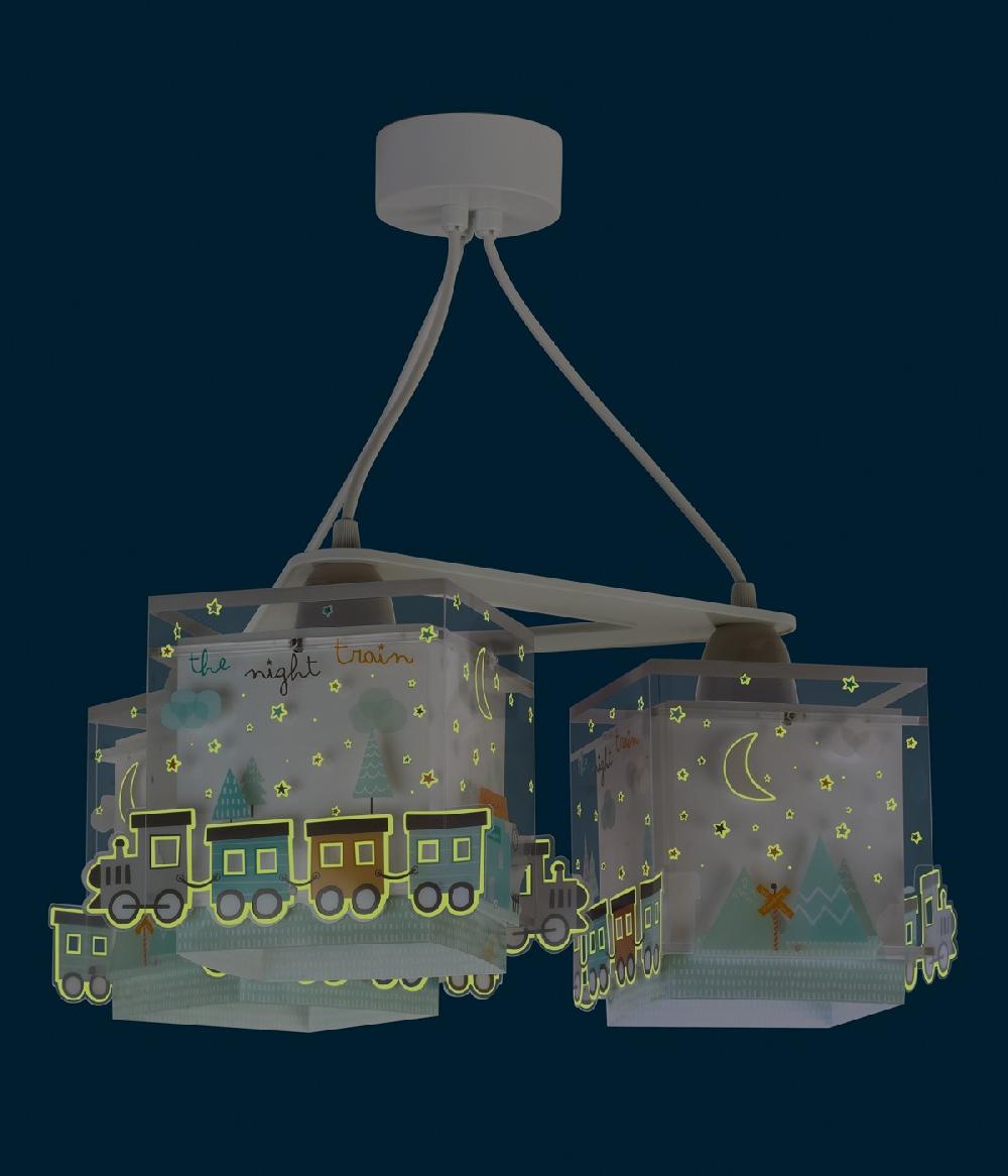 Dalber Lámpara de techo 3 luces infantil The Night Train Tren ÚLTIMAS EDICIONES