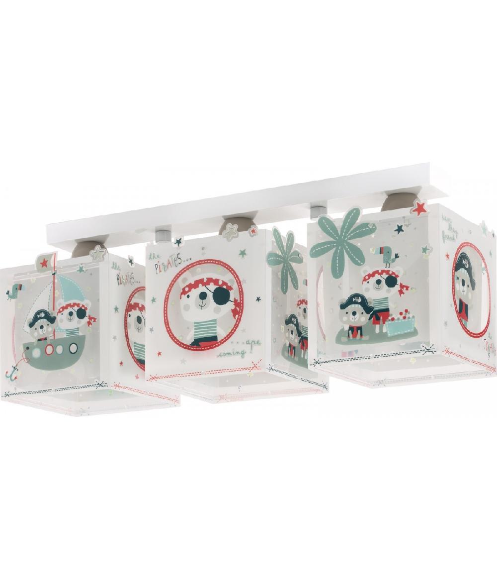 Dalber Plafón de techo 3 luces infantil Moonlight Luna y Estrellas azul Precios de Black Friday