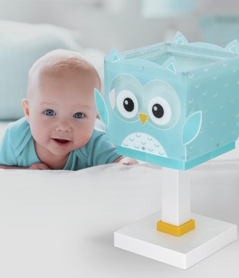Dalber Lámpara de mesa infantil Panda Verde