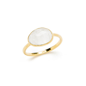 Dlirioshop Anillo Piedra Luna Blanco Outlet