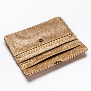 Dlirioshop Cartera de Piel Cava Purpurina Liquidación