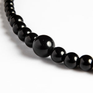 Dlirioshop Collar Bolas Negro Onix Grandes ahorros
