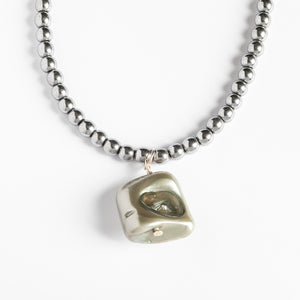 Dlirioshop Collar Bolas Grey Rebajas de fábrica