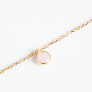 Dlirioshop Pulsera de Piedra Cuarzo Rosa Ahorra y exporta